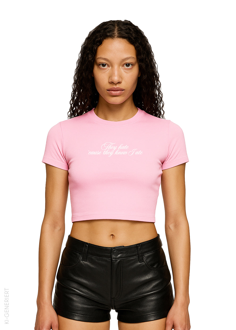 Ikkimel - THEY HATE BABY TEE - T-Shirt | Women-Image