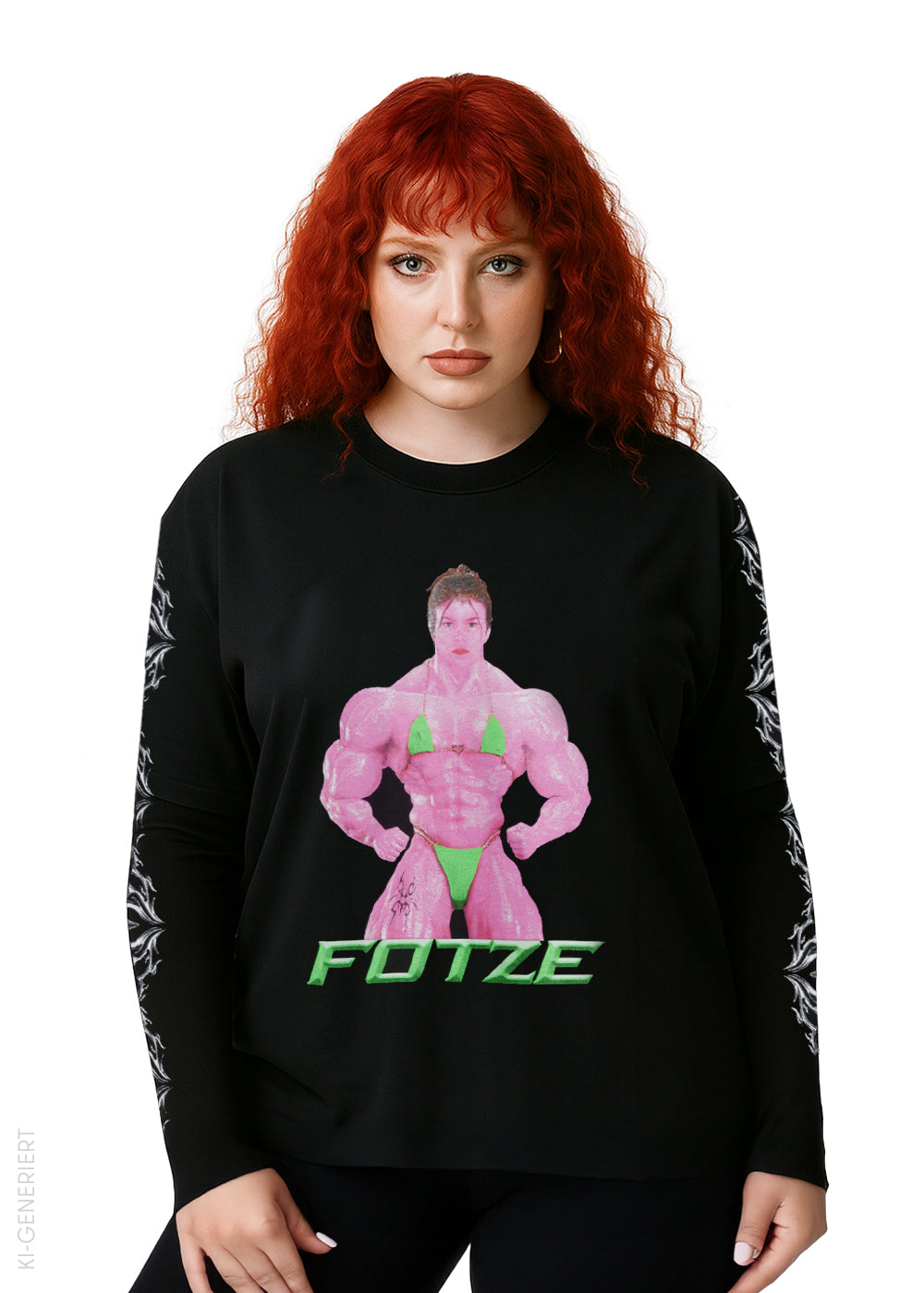 Ikkimel - FOTZE BLACK - Longsleeve | Women-Image